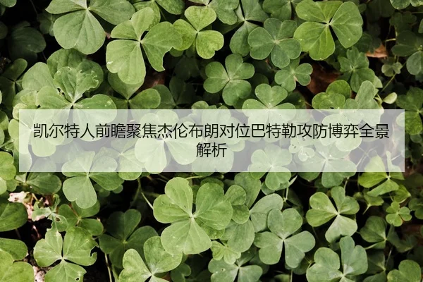 凯尔特人前瞻聚焦杰伦布朗对位巴特勒攻防博弈全景解析